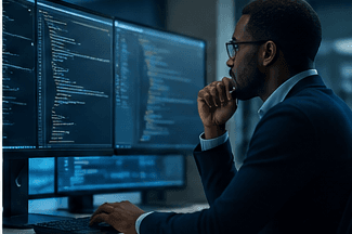 QuantumSphere engineer at work